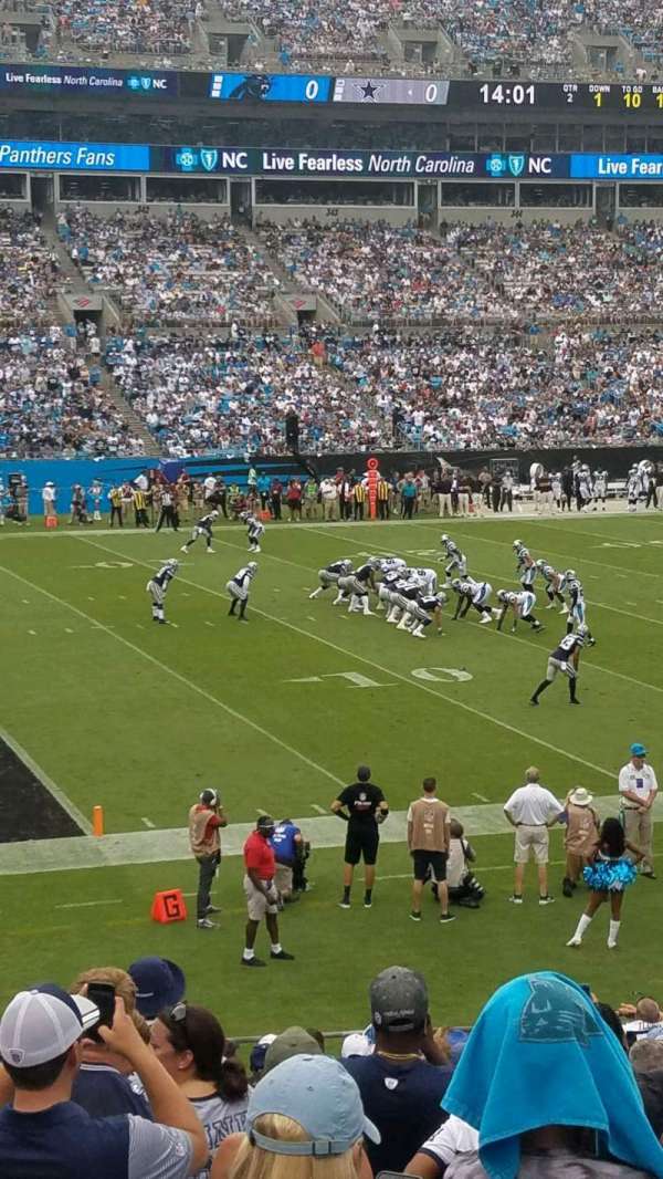 Bank of America Stadium, section: 116, row: 18, seat: 14