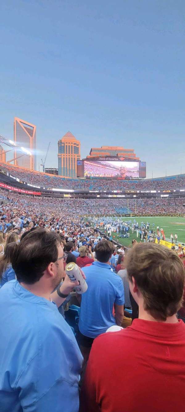 Bank of America Stadium, section: 106, row: 14, seat: 3