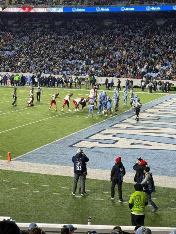 Kenan Memorial Stadium, section: 111, row: R, seat: 14