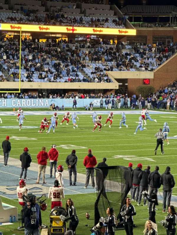 Kenan Memorial Stadium, section: 111, row: R, seat: 14