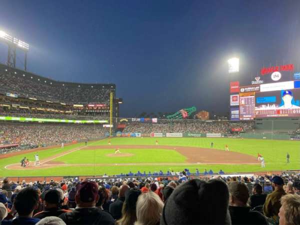 Oracle Park, section: 109, row: 30, seat: 3