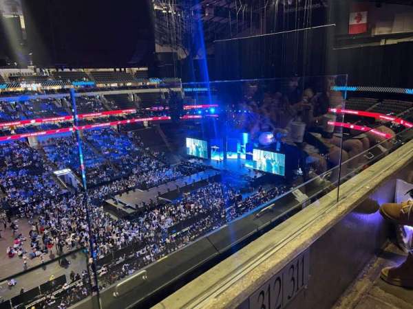 American Airlines Center, section: 312, row: A, seat: 1