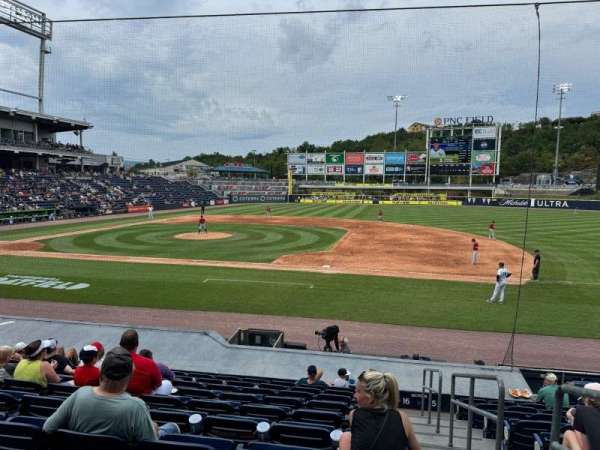 PNC Field, Scranton, section: 16, row: 12, seat: 1