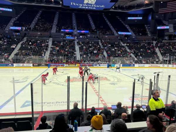 PeoplesBank Arena, section: 116, row: H, seat: 5