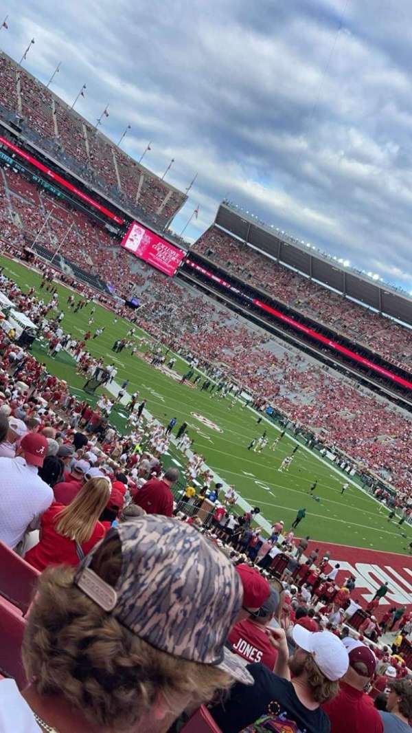 Bryant-Denny Stadium, section: B, row: 38, seat: 11