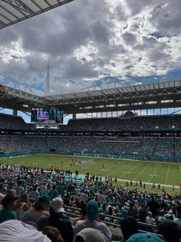 Hard Rock Stadium, section: 215, row: 6, seat: 3