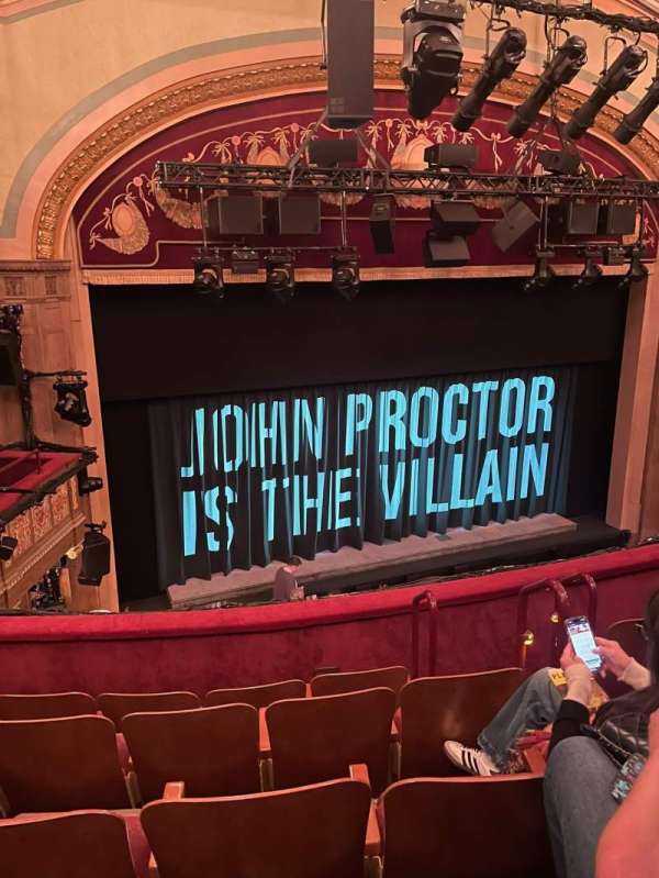 Booth Theatre, section: Mezzanine L, row: E, seat: 7