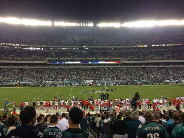Lincoln Financial Field, section: 119, row: 23, seat: 1
