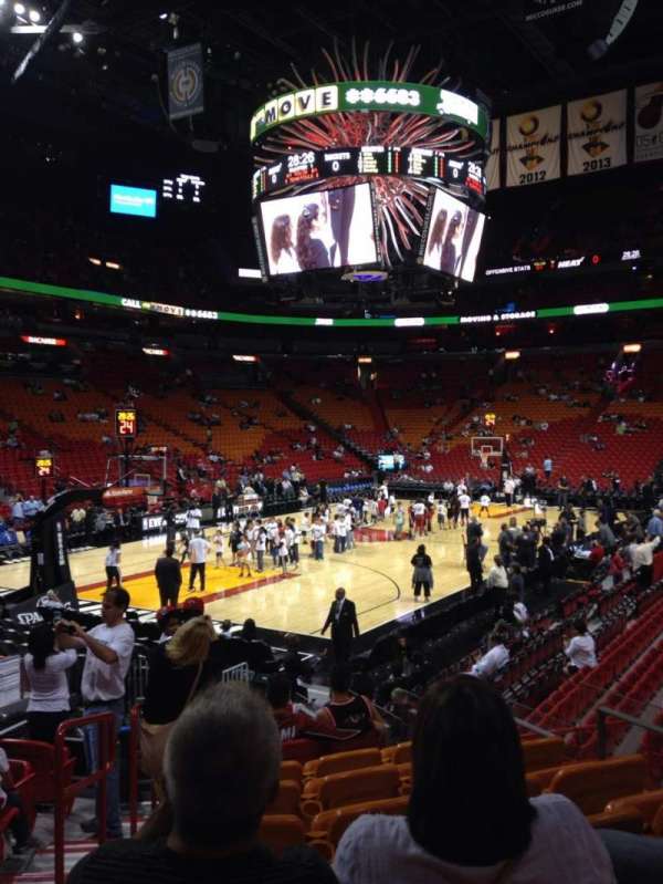 Kaseya Center, section: 122, row: 17, seat: 8