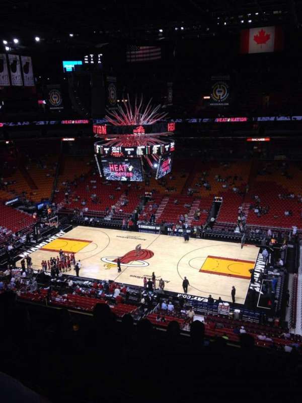Kaseya Center, section: 307, row: 7, seat: 1