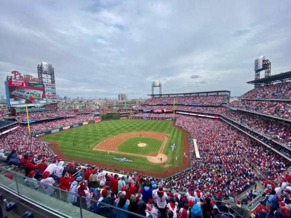 Citizens Bank Park, section: 423, row: 2, seat: 12
