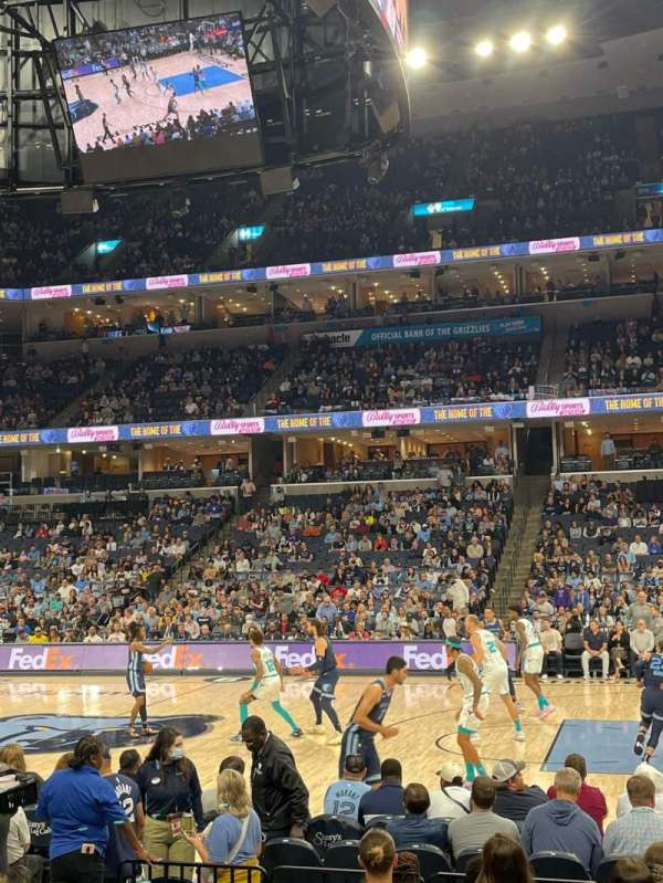 FedEx Forum, section: 205, row: K, seat: 8