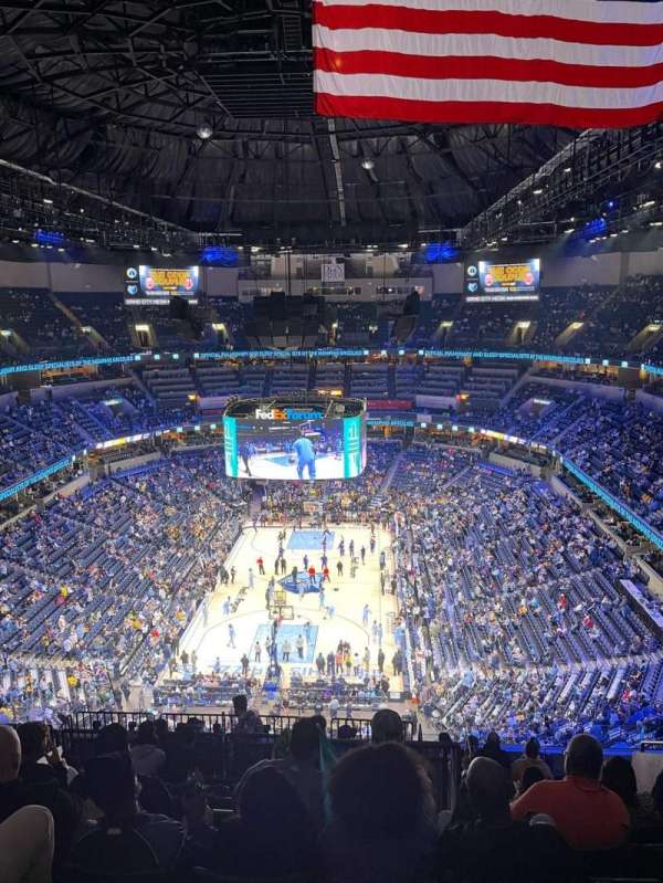 FedEx Forum, section: 201, row: N, seat: 8