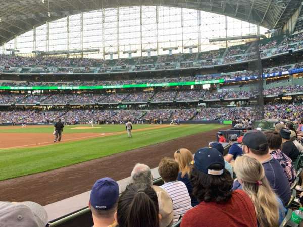 American Family Field, section: 125, row: 3, seat: 8