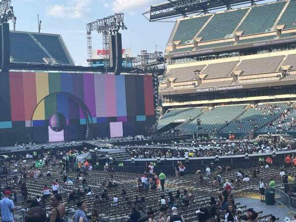 Lincoln Financial field, section: 105, row: 19, seat: 14