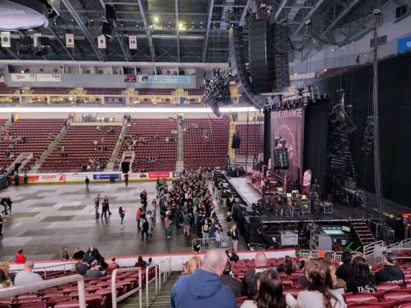 Giant Center, section: 109, row: t, seat: 19