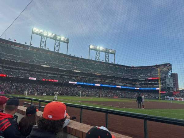 Oracle Park, section: 105, row: 2, seat: 10