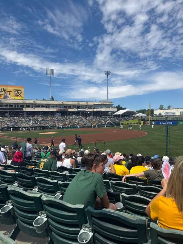 Sutter Health Park, section: 102, row: 13, seat: 9