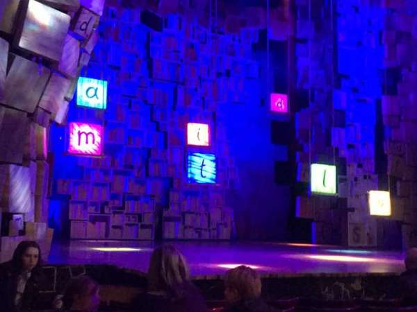 Cambridge Theatre, section: stalls, row: H, seat: 28