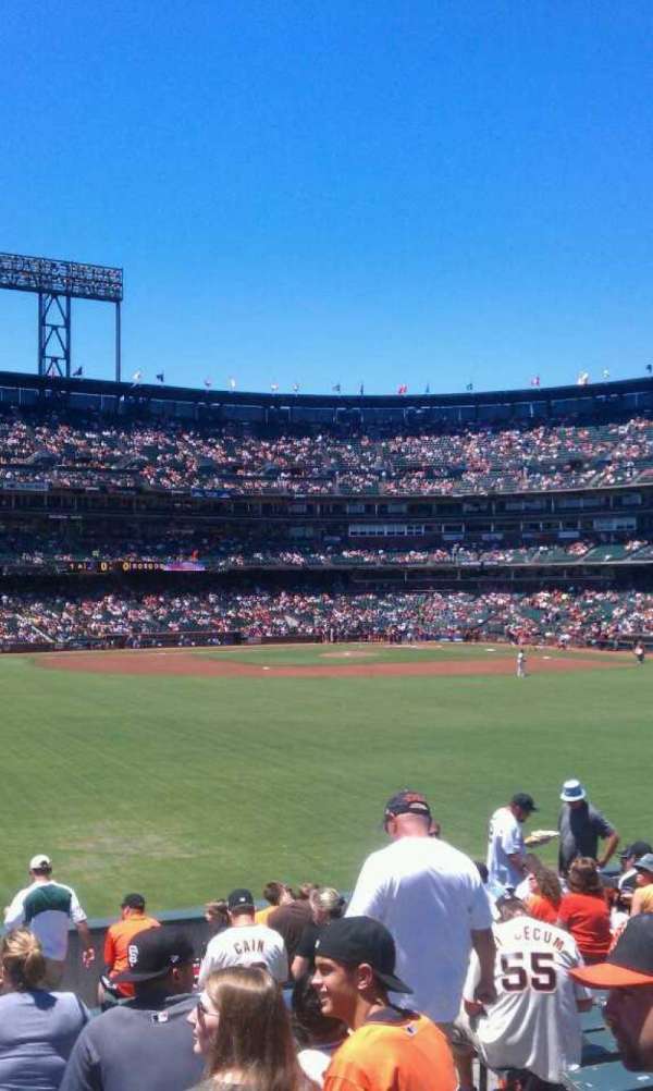 Oracle Park, section: 141, row: 14, seat: 5