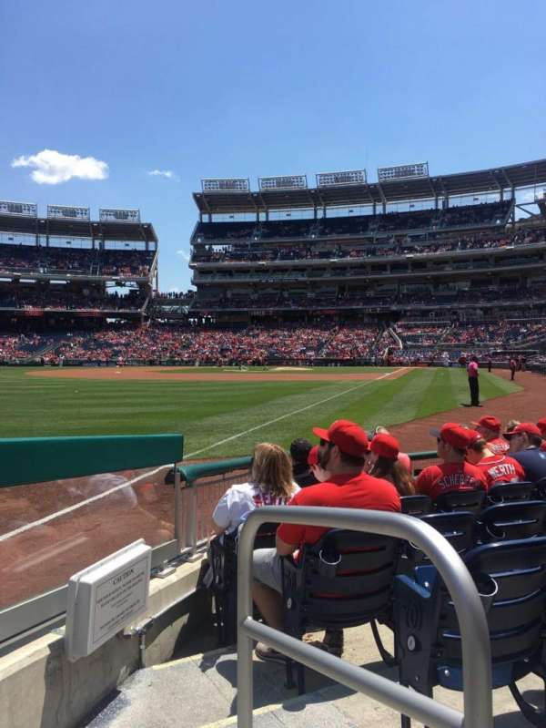Nationals Park, section: 108, row: G, seat: 1