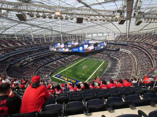 SoFi Stadium, section: 529, row: 22, seat: 5
