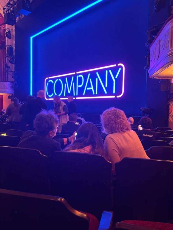 Bernard B. Jacobs Theatre, section: Orchestra R, row: J, seat: 18