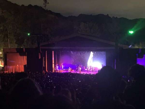 The Greek Theatre, section: C Right, row: F, seat: 30