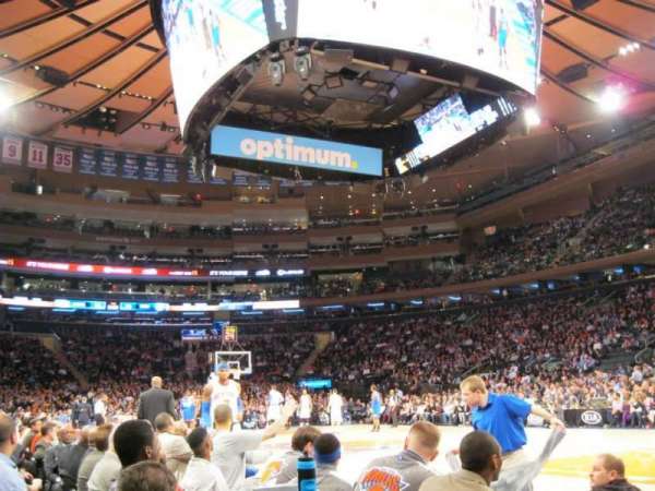 Madison Square Garden, section: 7, row: 1, seat: 3
