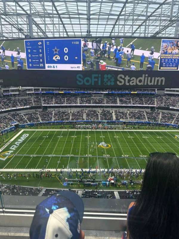 SoFi Stadium, section: 443, row: 2, seat: 15