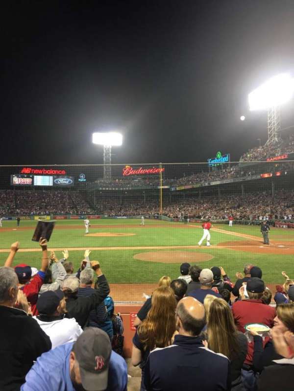 Fenway Park, section: Field Box 56, row: G, seat: 4