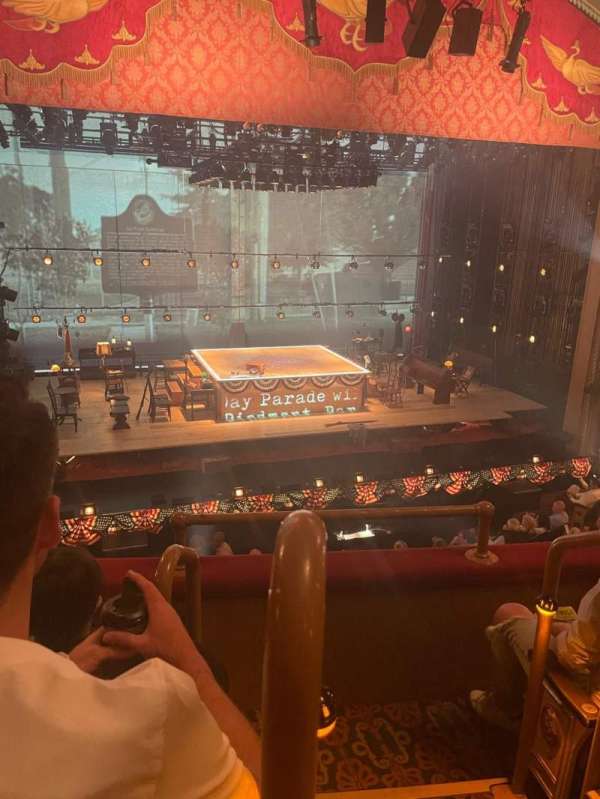 Bernard B. Jacobs Theatre, section: Mezzanine L, row: C, seat: 1