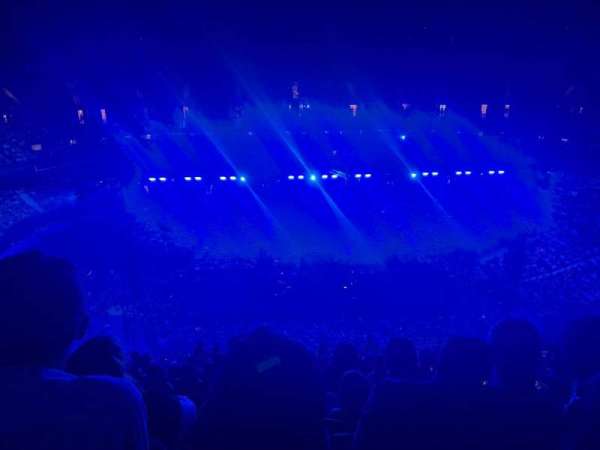 Spectrum Center, row: P, seat: 7