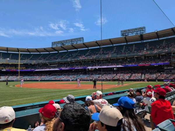 Angel Stadium, section: 108, row: D, seat: 11