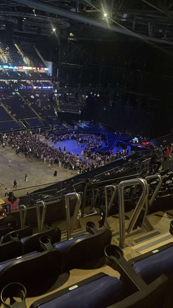 The O2, London, section: 417, row: M, seat: 846