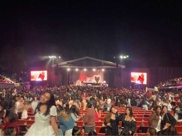 The Greek Theatre, section: Bench Right, row: D, seat: 50