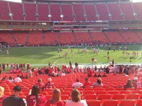 Arrowhead Stadium, section: 102, row: 32, seat: 15