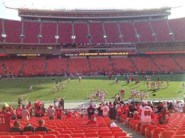 Arrowhead Stadium, section: 102, row: 23, seat: 3