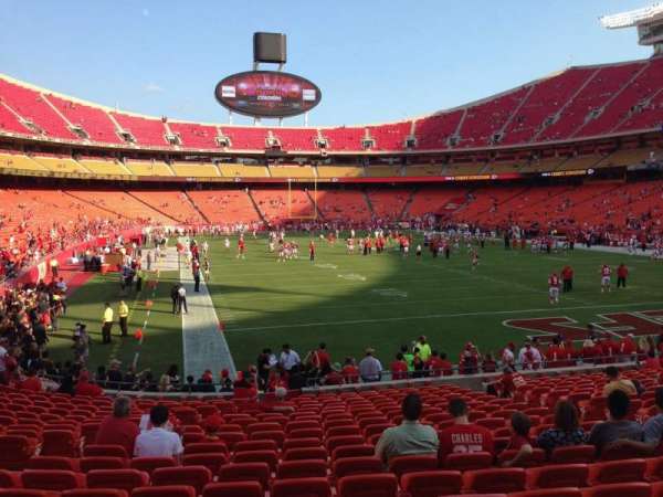 Arrowhead Stadium, section: 130, row: 19, seat: 8