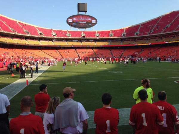 Arrowhead Stadium, section: 130, row: 2, seat: 3