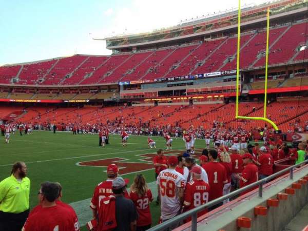 Arrowhead Stadium, section: 130, row: 2, seat: 5