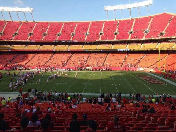 Arrowhead Stadium, section: 117, row: 35, seat: 8