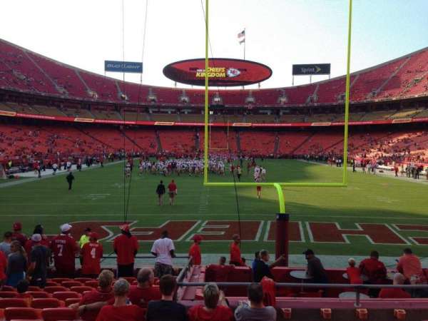 Arrowhead Stadium, section: 110, row: 13, seat: 20