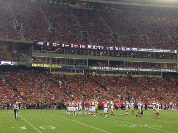 Arrowhead Stadium, section: 105, row: 2, seat: 10
