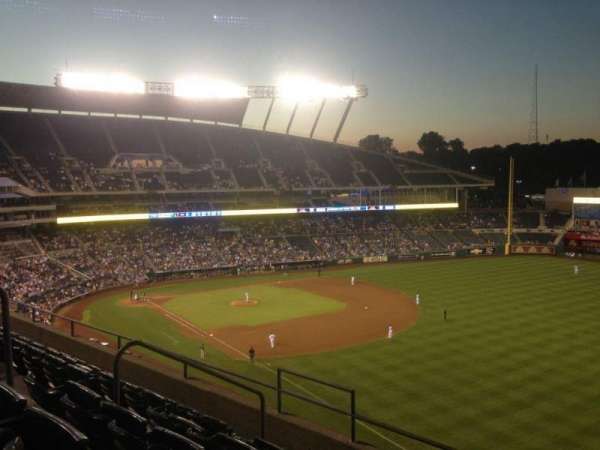 Kauffman Stadium, section: 438, row: F, seat: 8
