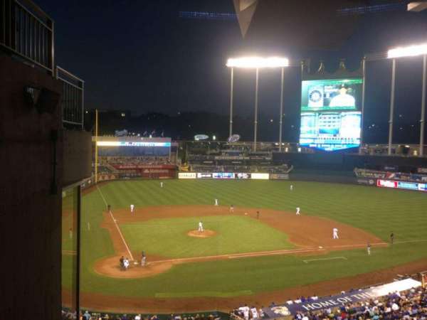 Kauffman Stadium, section: 312, row: G, seat: 1