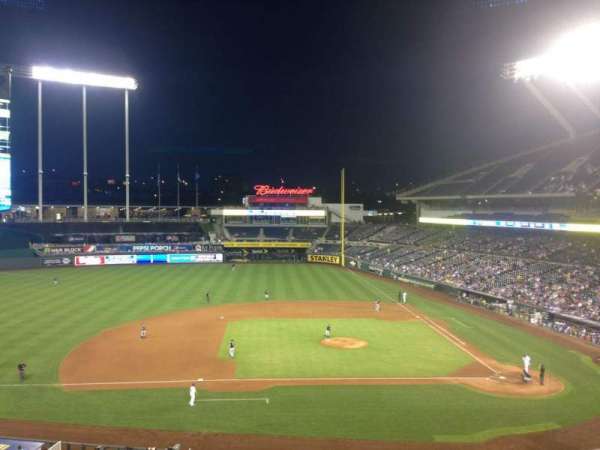 Kauffman Stadium, section: 308, row: F, seat: 9