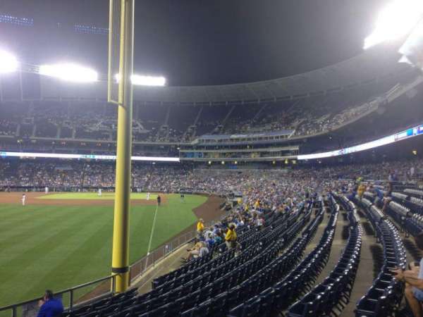 Kauffman Stadium, section: 107, row: U, seat: 15