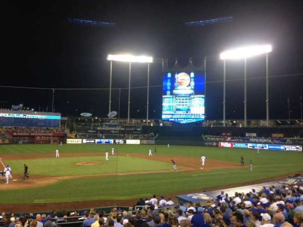 Kauffman Stadium, section: 130, row: U, seat: 10