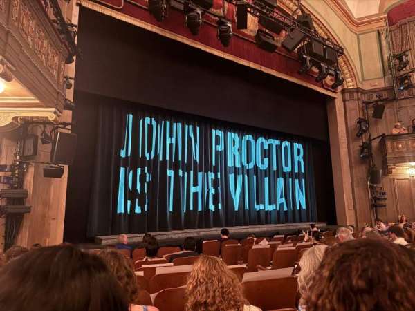 Booth Theatre, section: Orchestra L, row: H, seat: 5